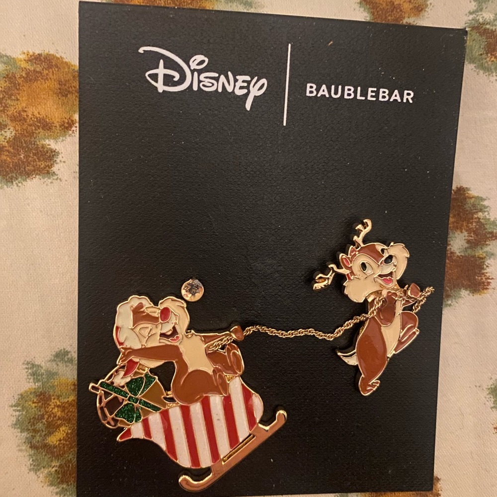 BaubleBarxDisney Chip and Dale Holiday Pin